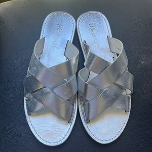 Madewell silver sandals size 7